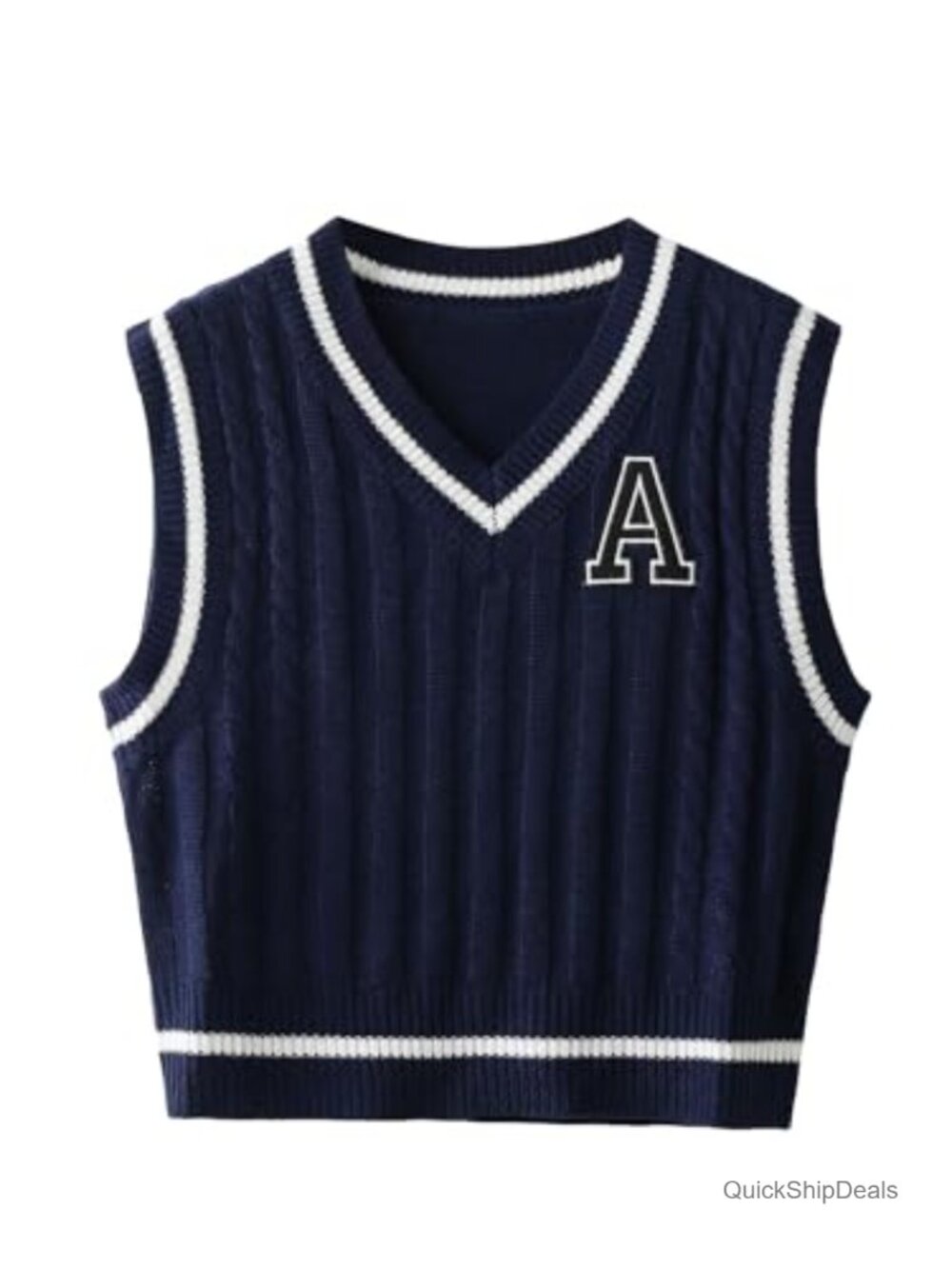 Floerns Women's V Neck Sleeveless Sweater Vest Knit Tank Top